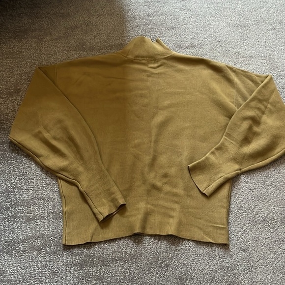 Scotch & Soda Cowl Neck Cotton Chartreuse Sweater Size S - Picture 10 of 10